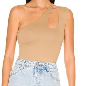 ALIX NYC Grayson asymmetrical One-Shoulder bodysuit size M